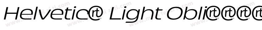 Helvetica Light Obli字体转换